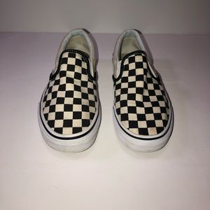 Black and white checkered vans